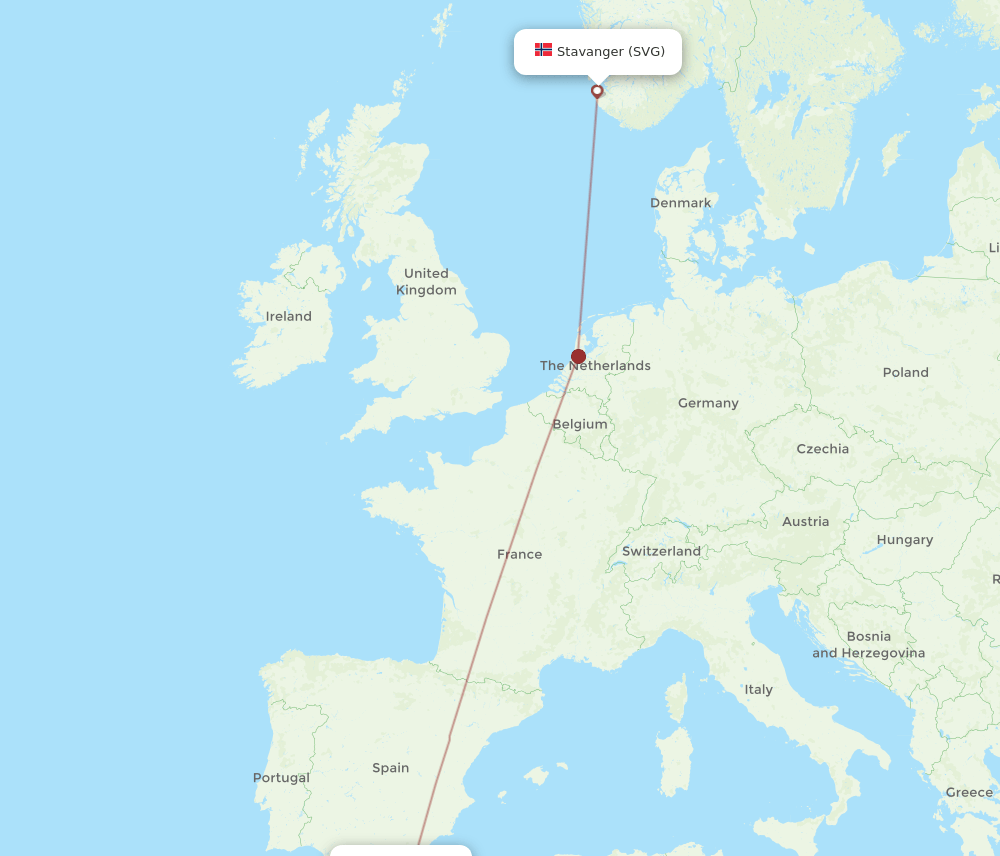 NDR-SVG flight routes