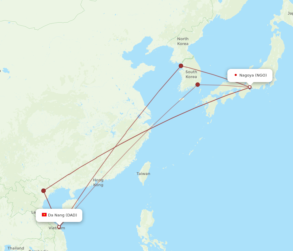 NGO-DAD flight routes