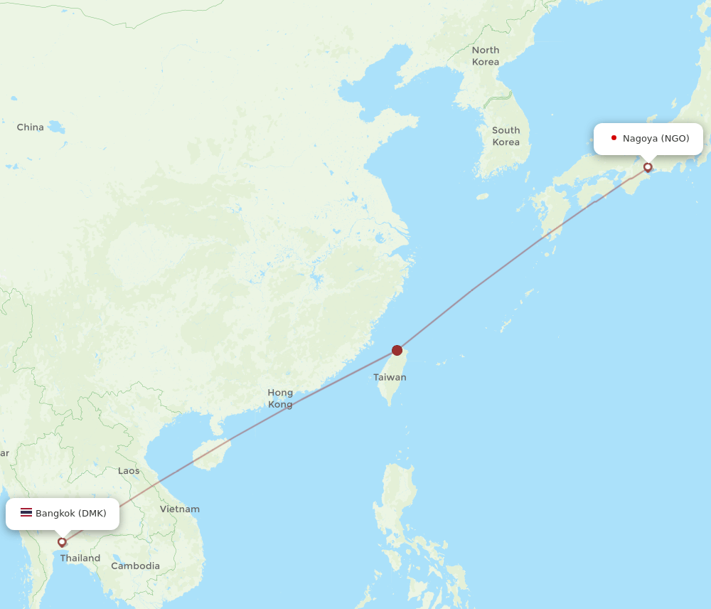 NGO-DMK flight routes