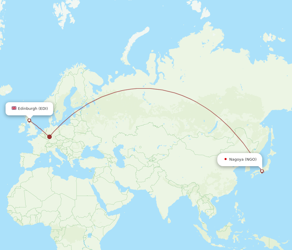 NGO-EDI flight routes