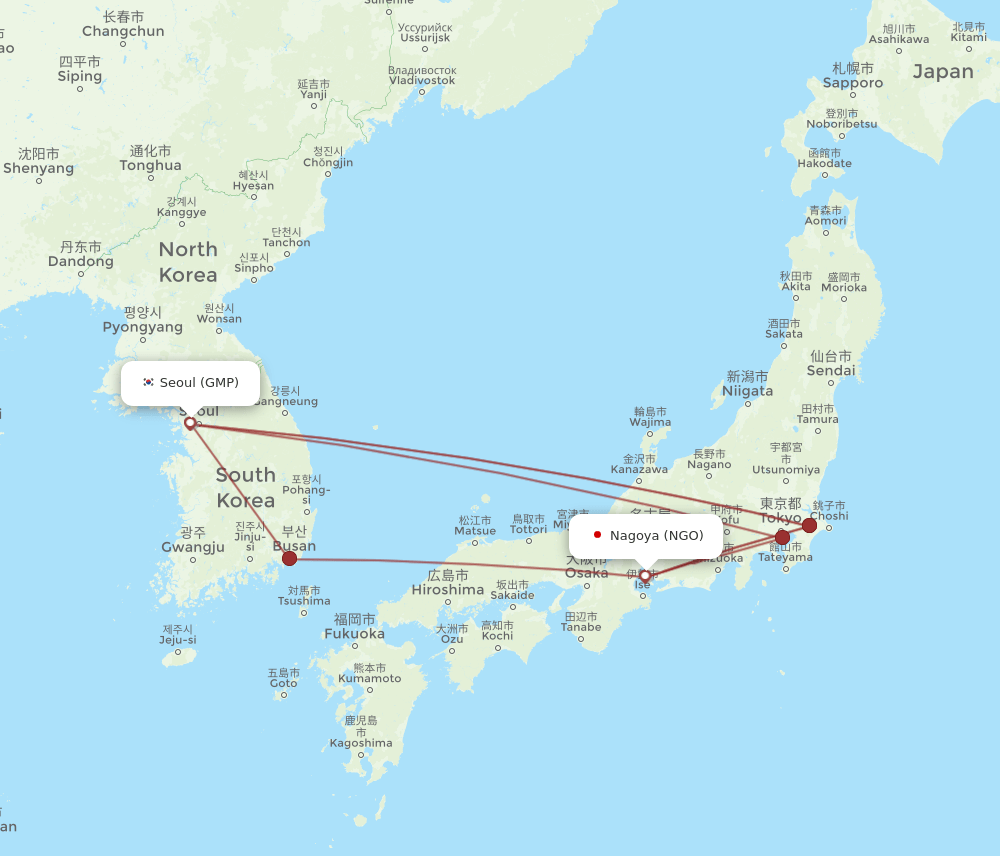 NGO-GMP flight routes