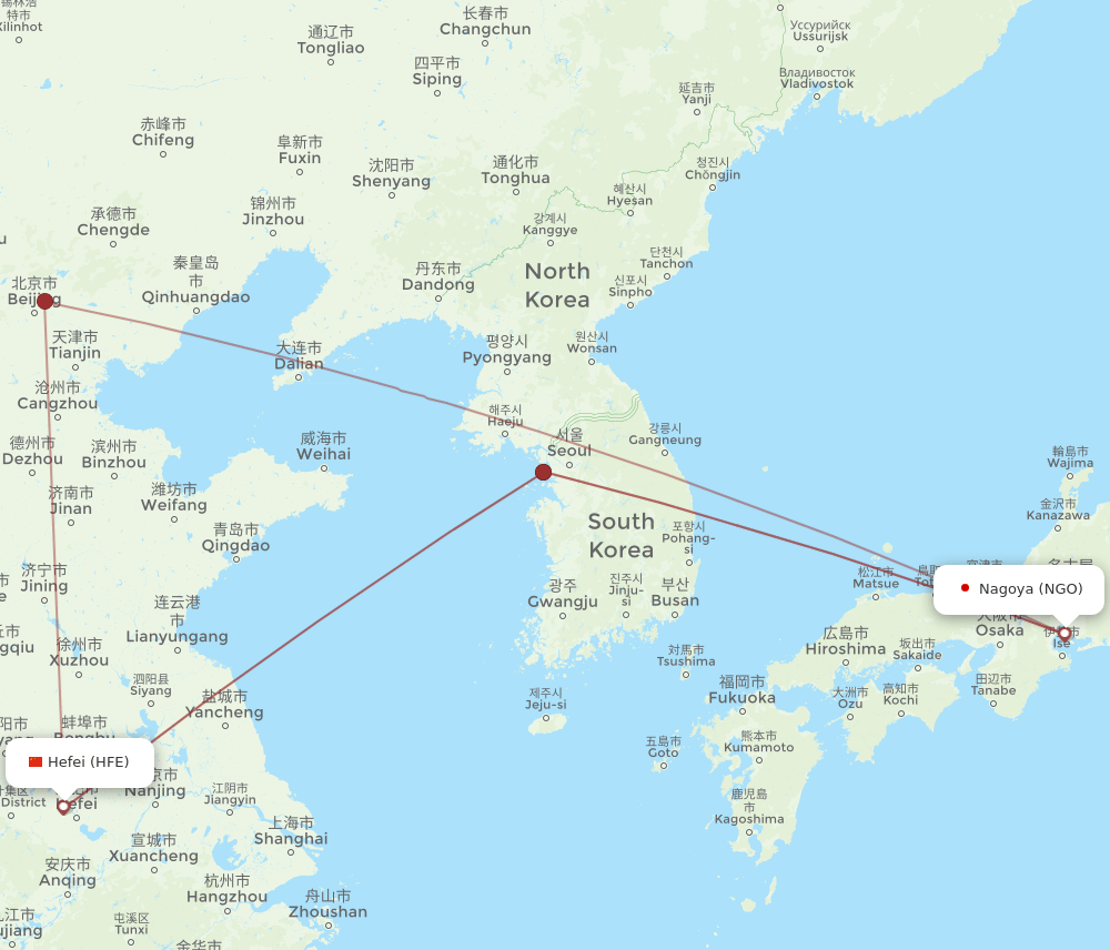 NGO-HFE flight routes
