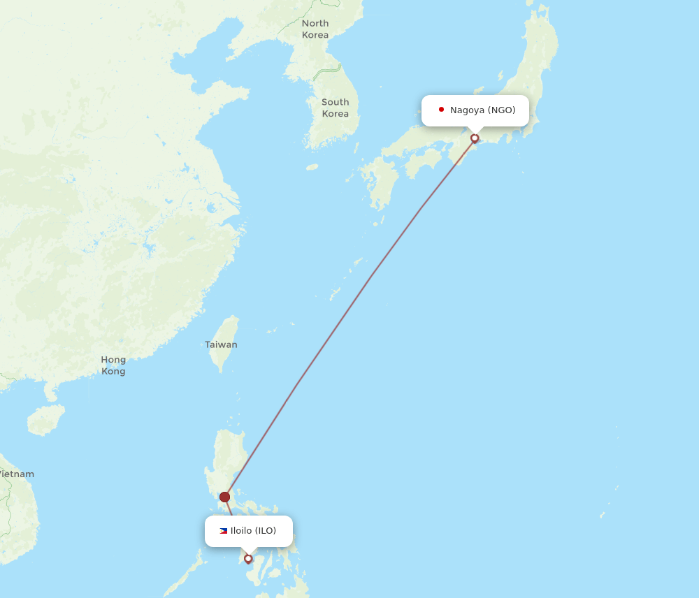 NGO-ILO flight routes