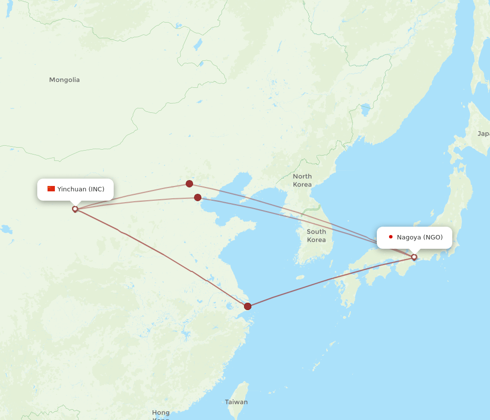 NGO-INC flight routes