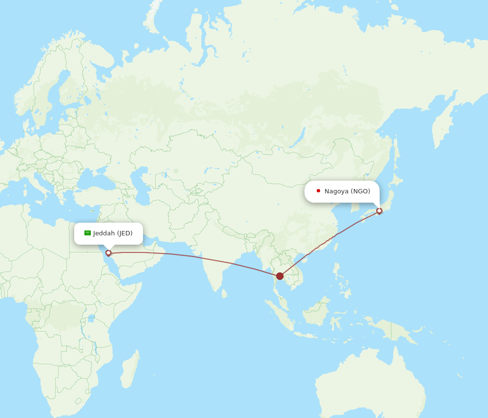 NGO-JED flight routes