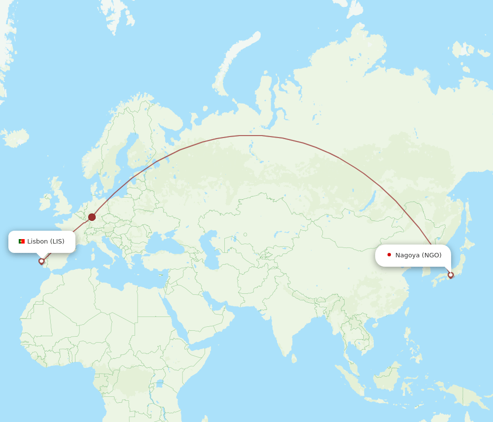 NGO-LIS flight routes