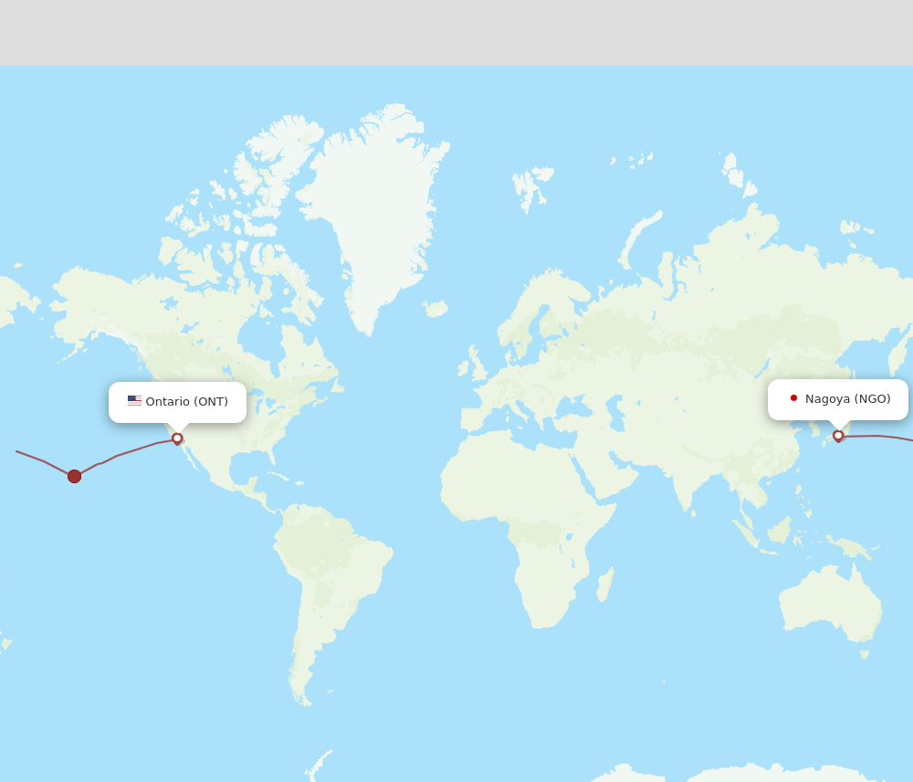 NGO-ONT flight routes