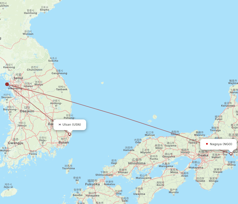 NGO-USN flight routes