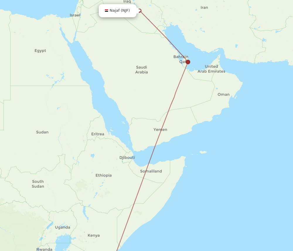 NJF-DAR flight routes