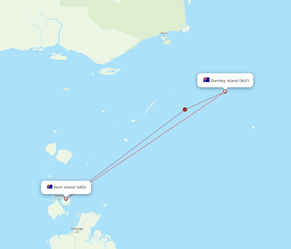 NLF-HID flight routes