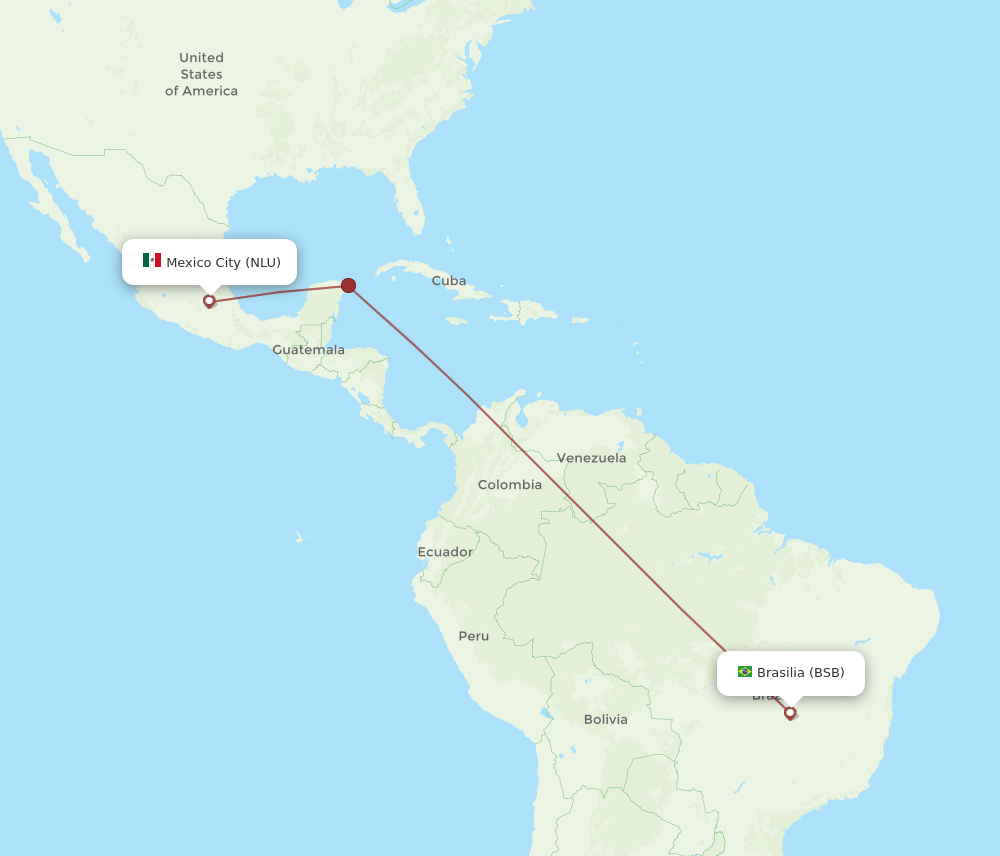 NLU-BSB flight routes