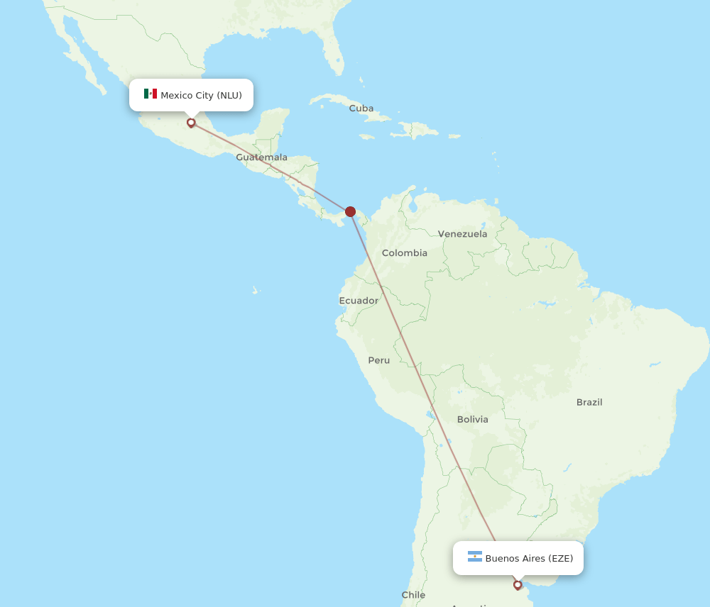 NLU-EZE flight routes