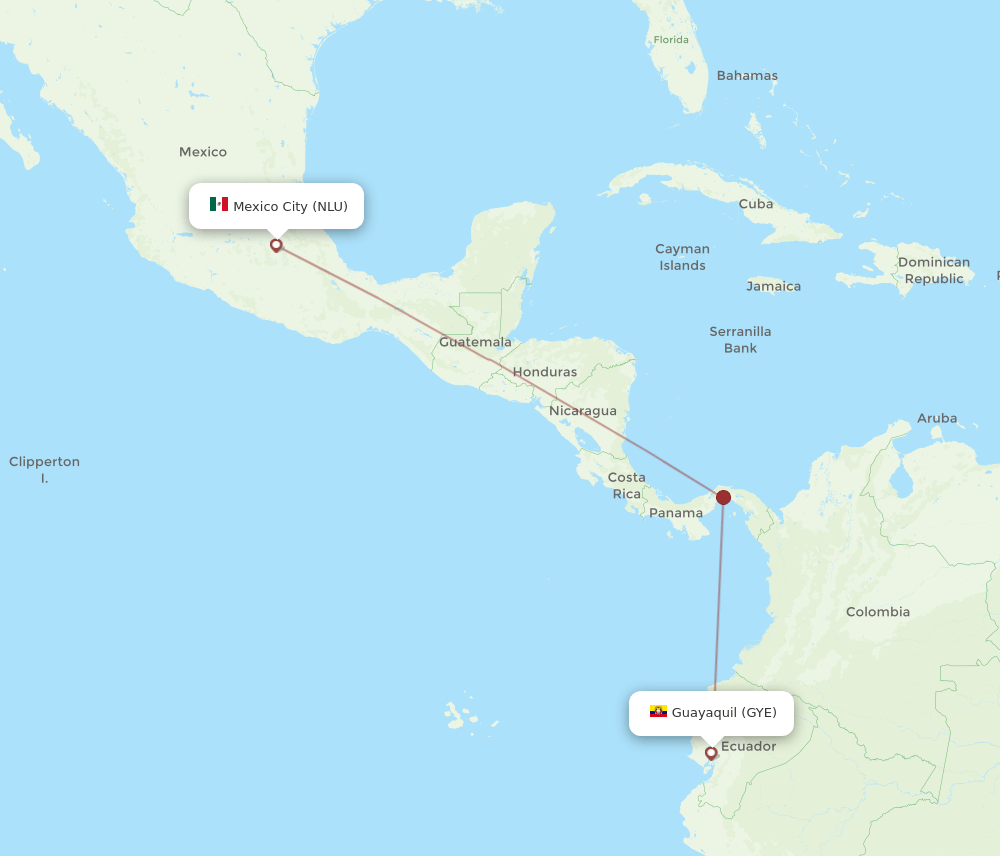 NLU-GYE flight routes