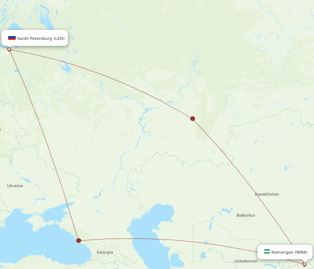 NMA-LED flight routes