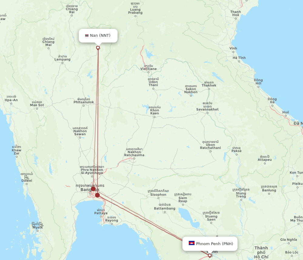 NNT-PNH flight routes