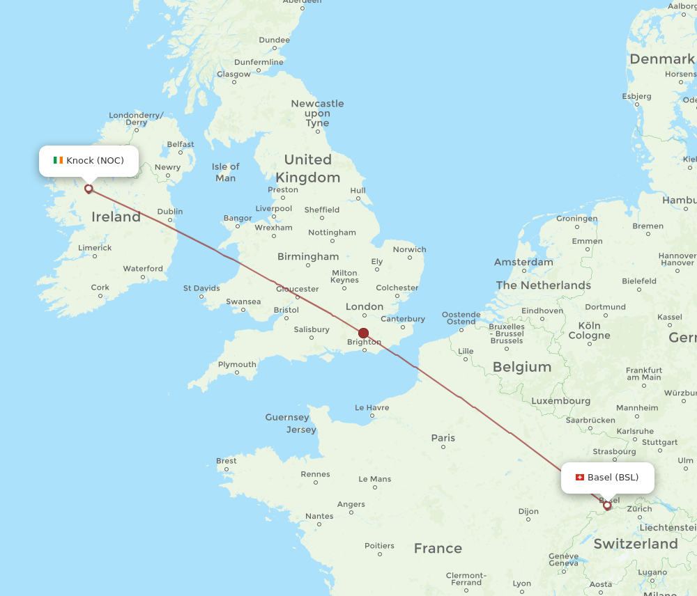 NOC-BSL flight routes