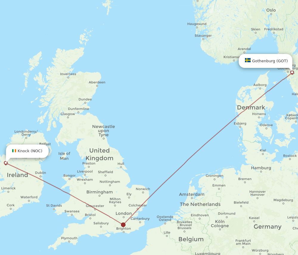 NOC-GOT flight routes