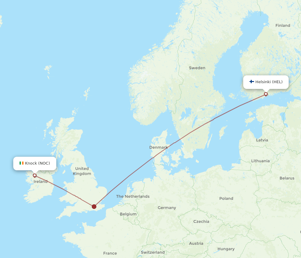 NOC-HEL flight routes