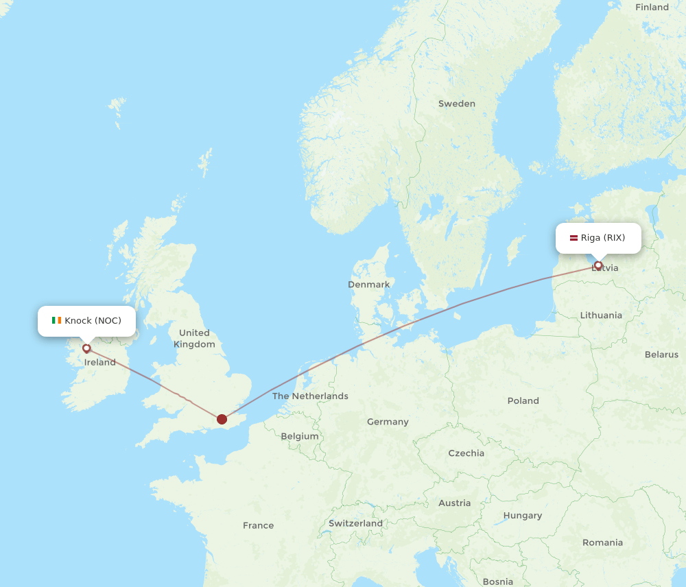 NOC-RIX flight routes