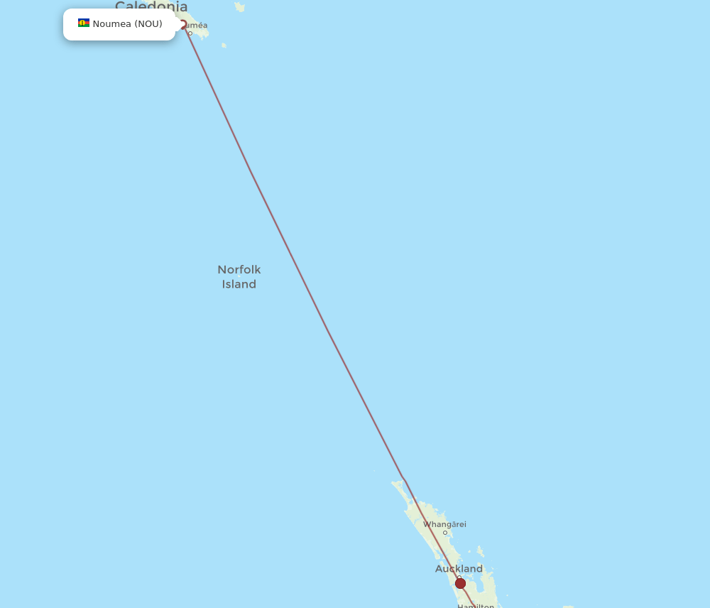 NOU-NPE flight routes