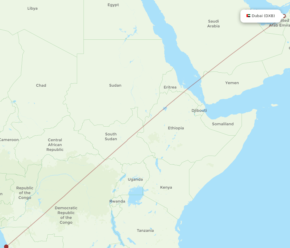 NOV-DXB flight routes