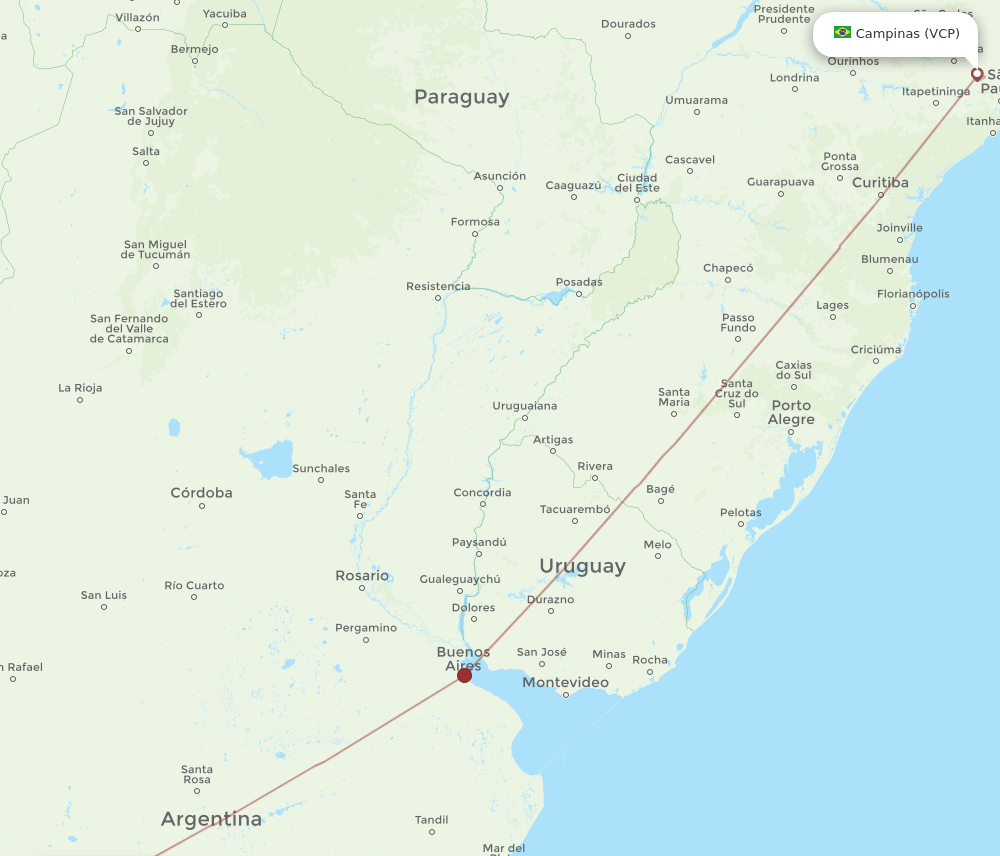 NQN-VCP flight routes