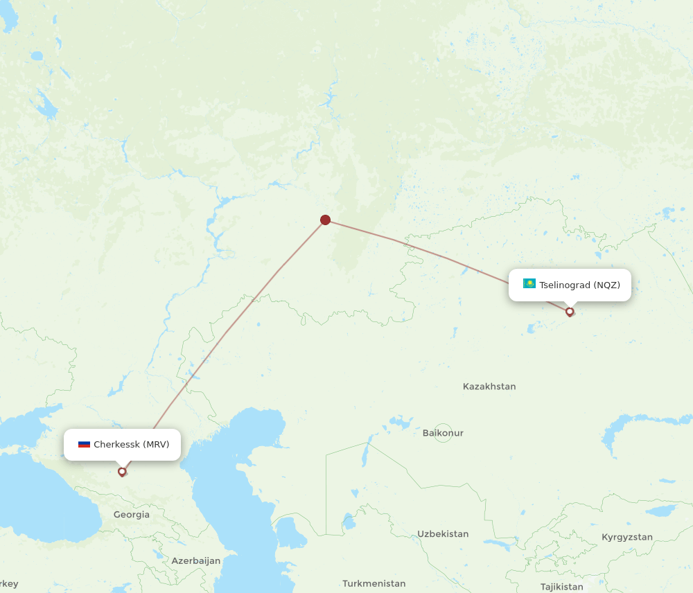NQZ to MRV flights and routes map