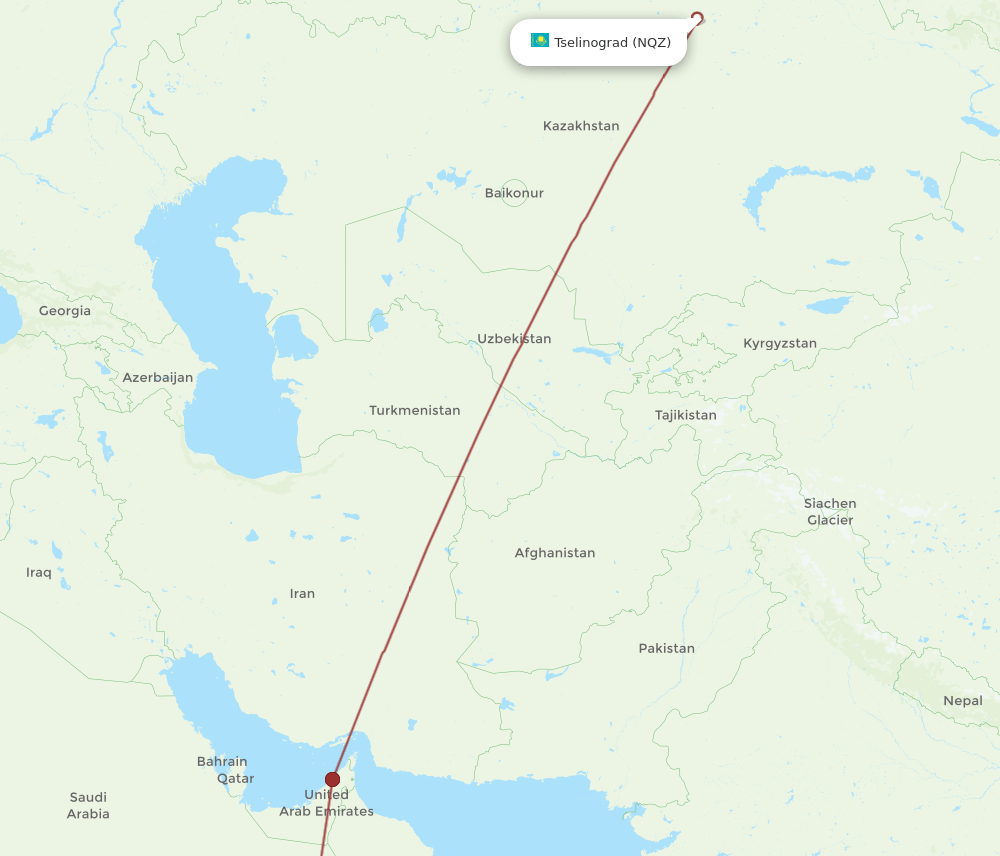 NQZ-SLL flight routes
