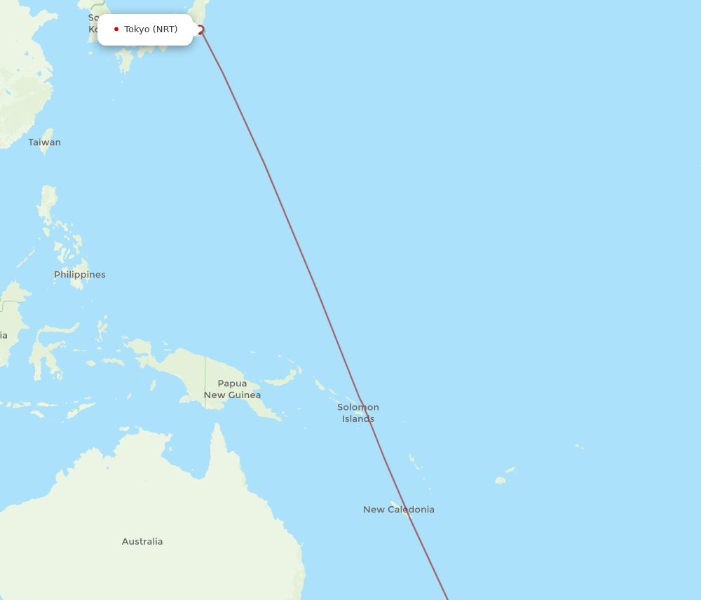 NRT-GIS flight routes