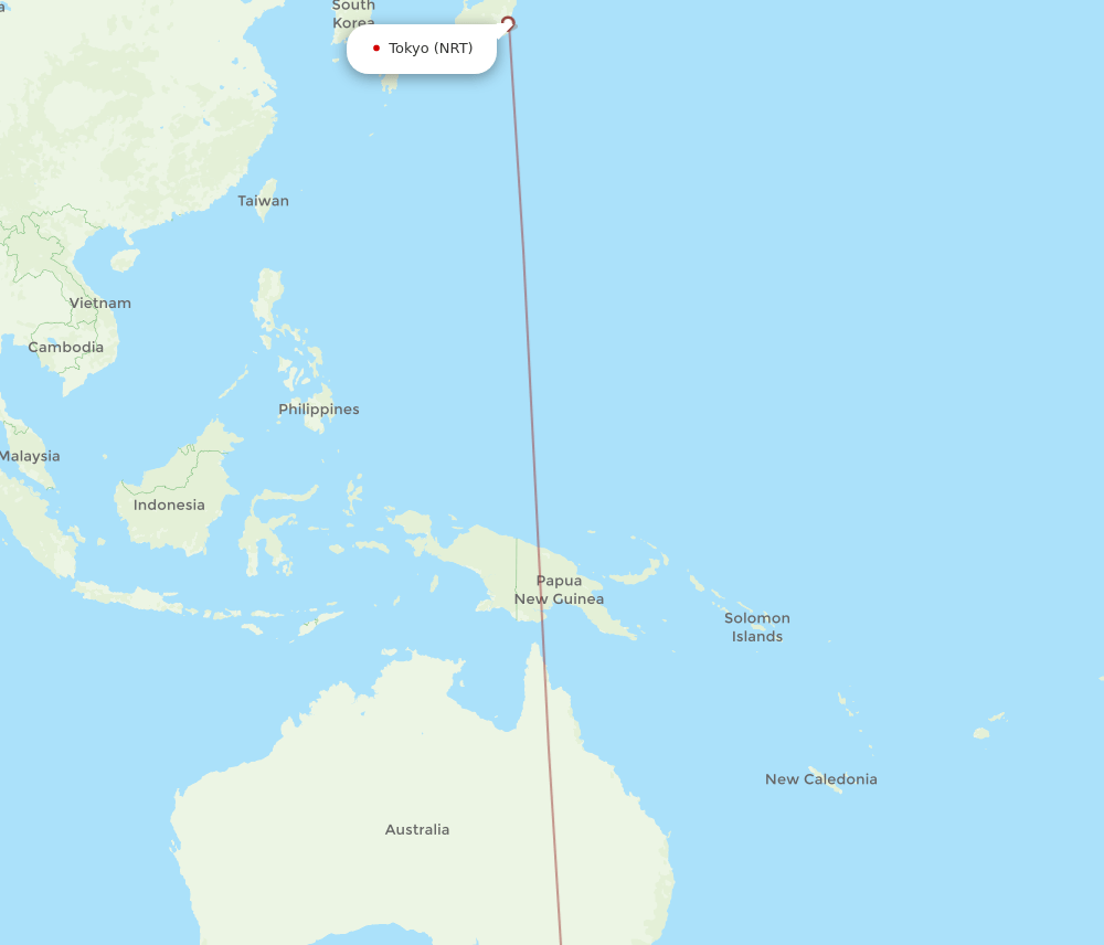 NRT-LST flight routes