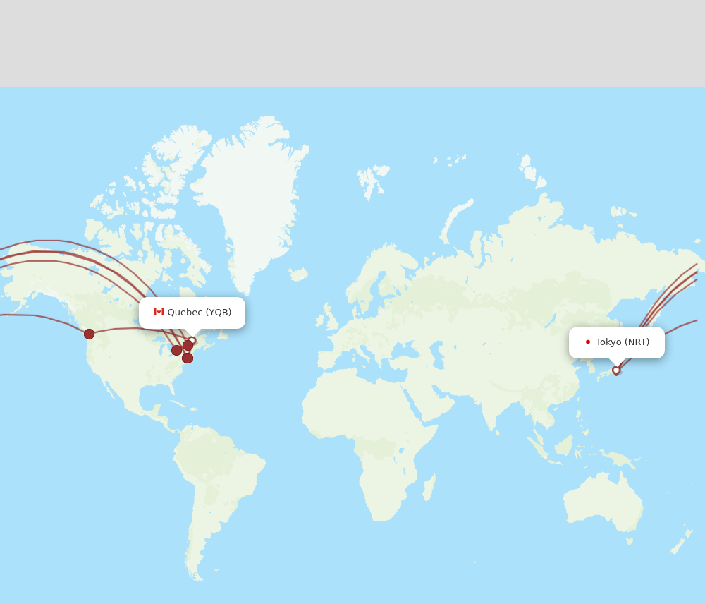 NRT-YQB flight routes