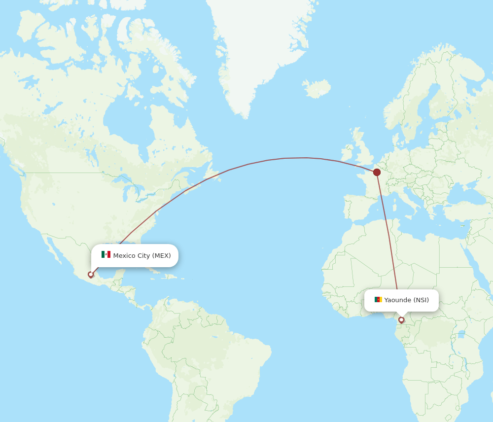 NSI-MEX flight routes
