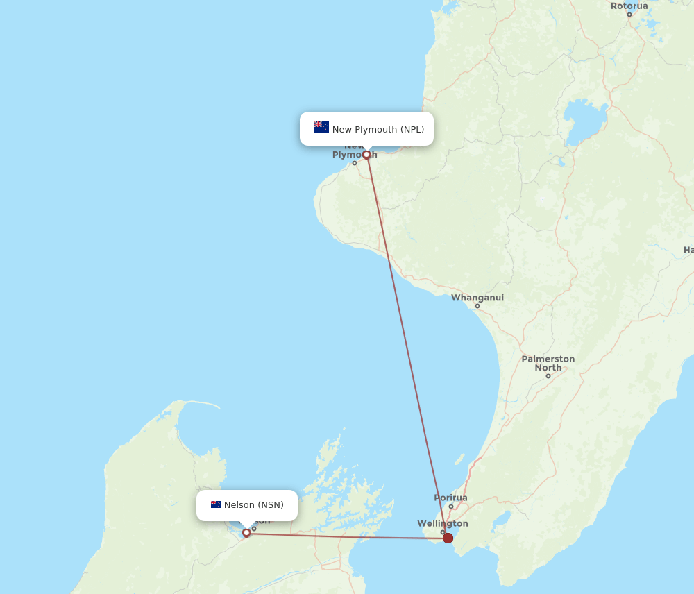 NSN-NPL flight routes
