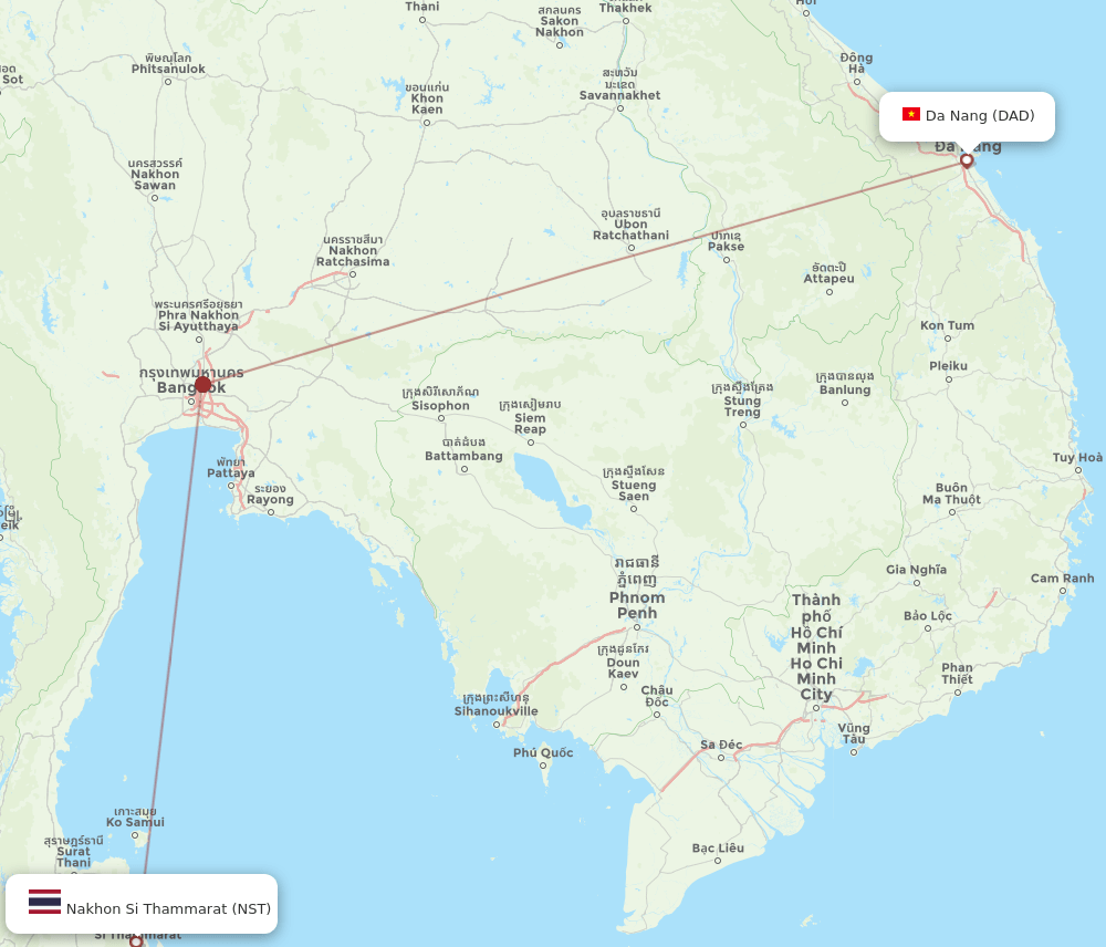 NST-DAD flight routes