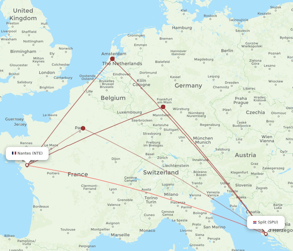 NTE-SPU flight routes