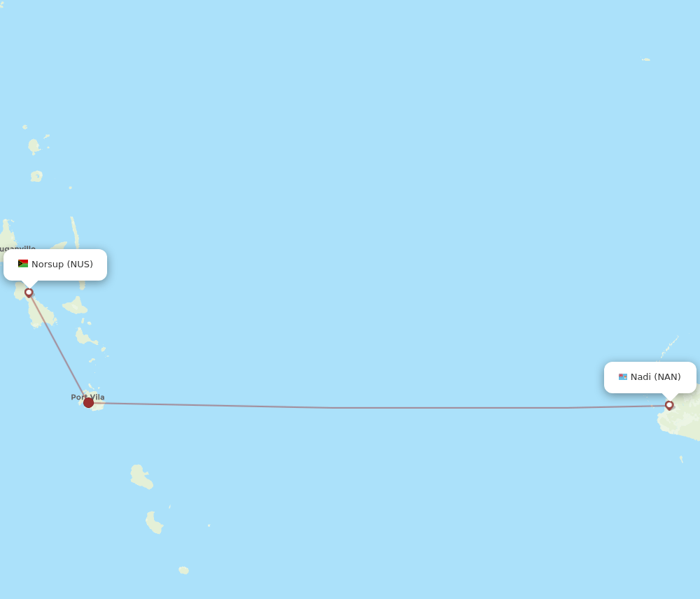 NUS-NAN flight routes