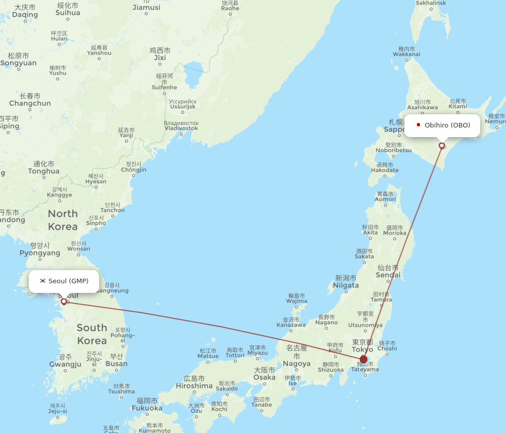 OBO-GMP flight routes