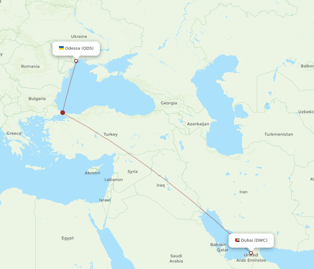 ODS-DWC flight routes