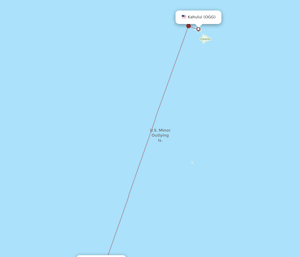 OGG-PPG flight routes