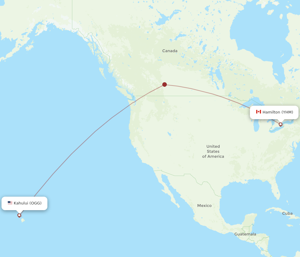 OGG-YHM flight routes