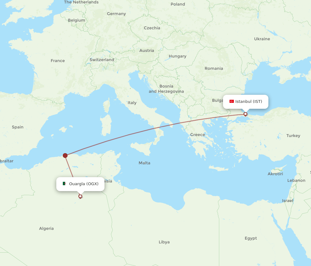 OGX-IST flight routes
