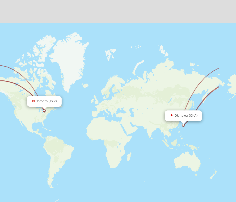OKA-YYZ flight routes