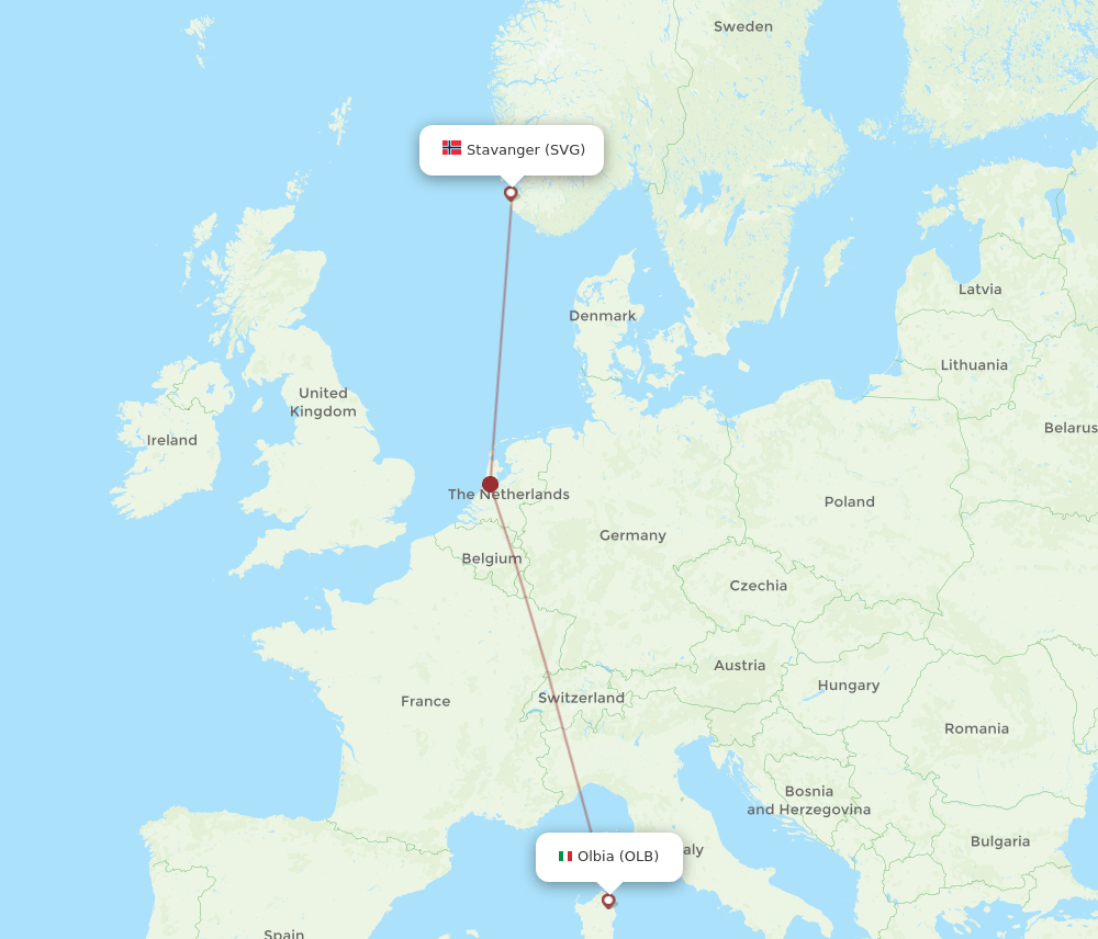 OLB-SVG flight routes