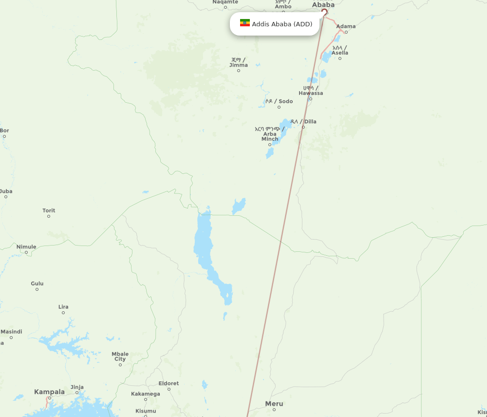 OLX-ADD flight routes