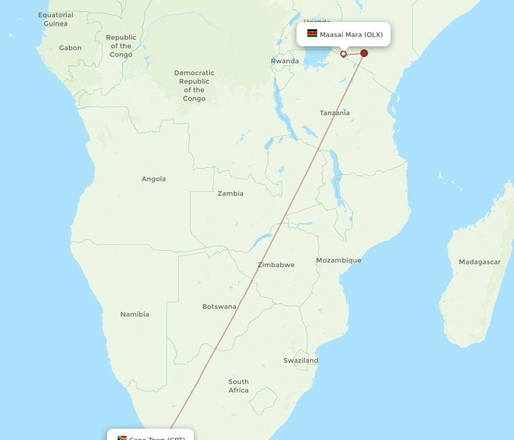 OLX-CPT flight routes