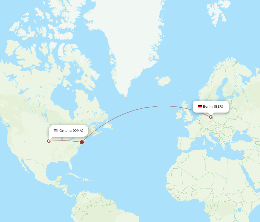 OMA-BER flight routes