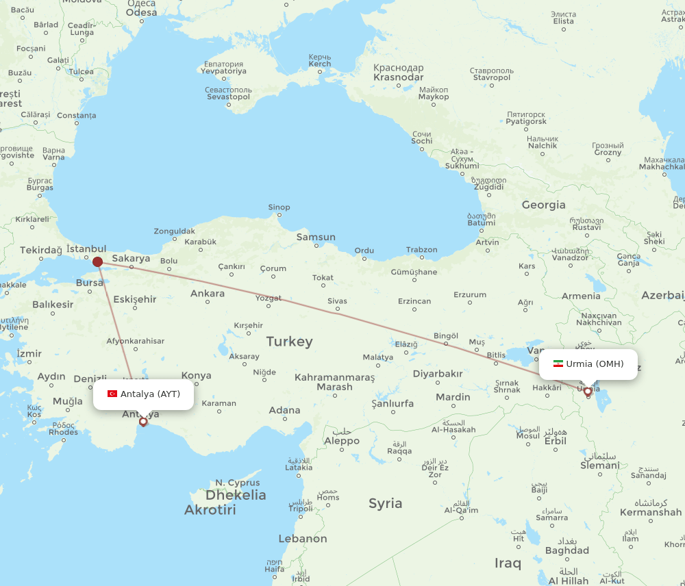 OMH-AYT flight routes
