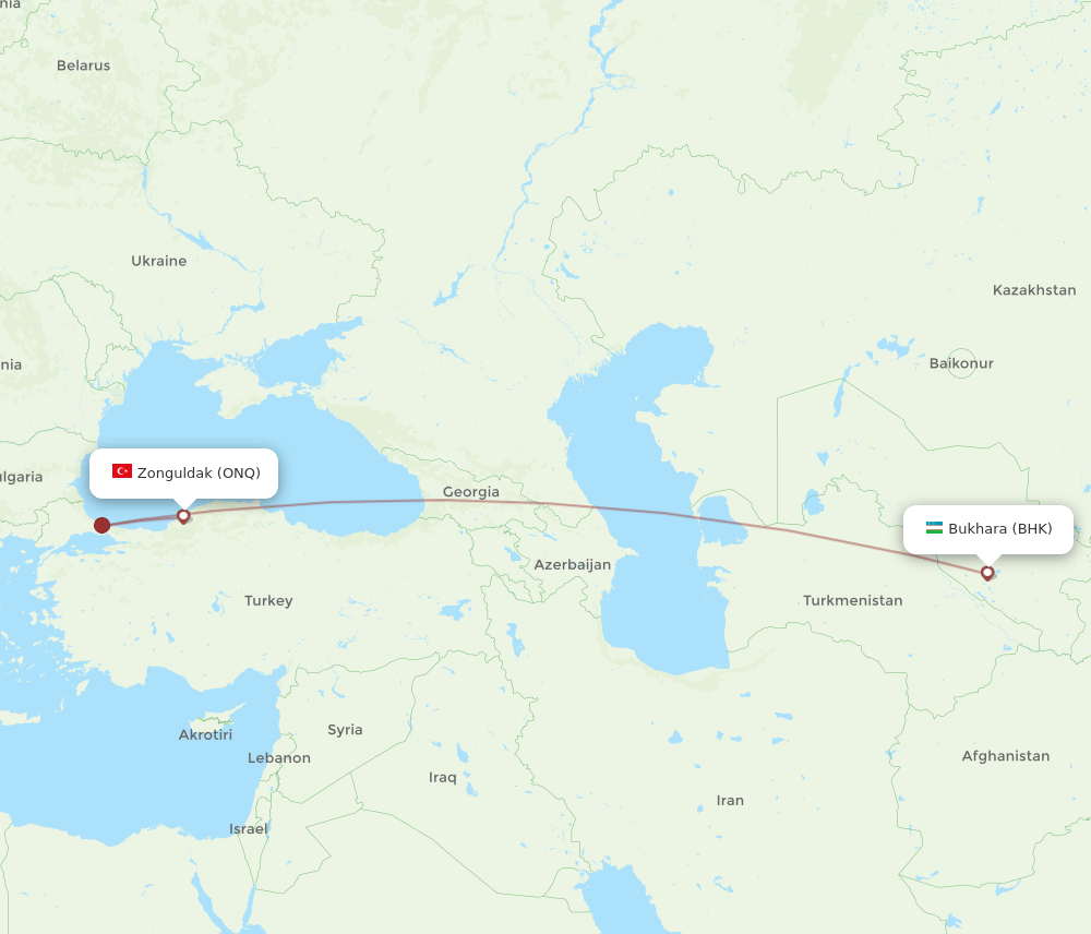 ONQ-BHK flight routes