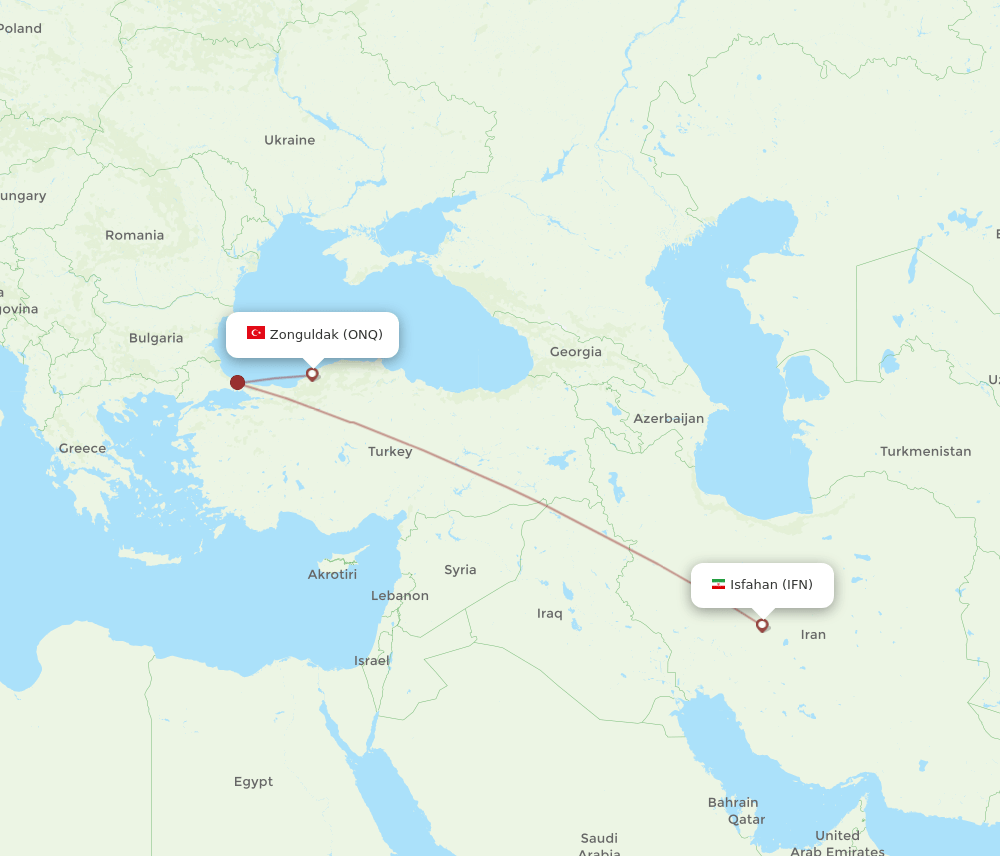 ONQ-IFN flight routes