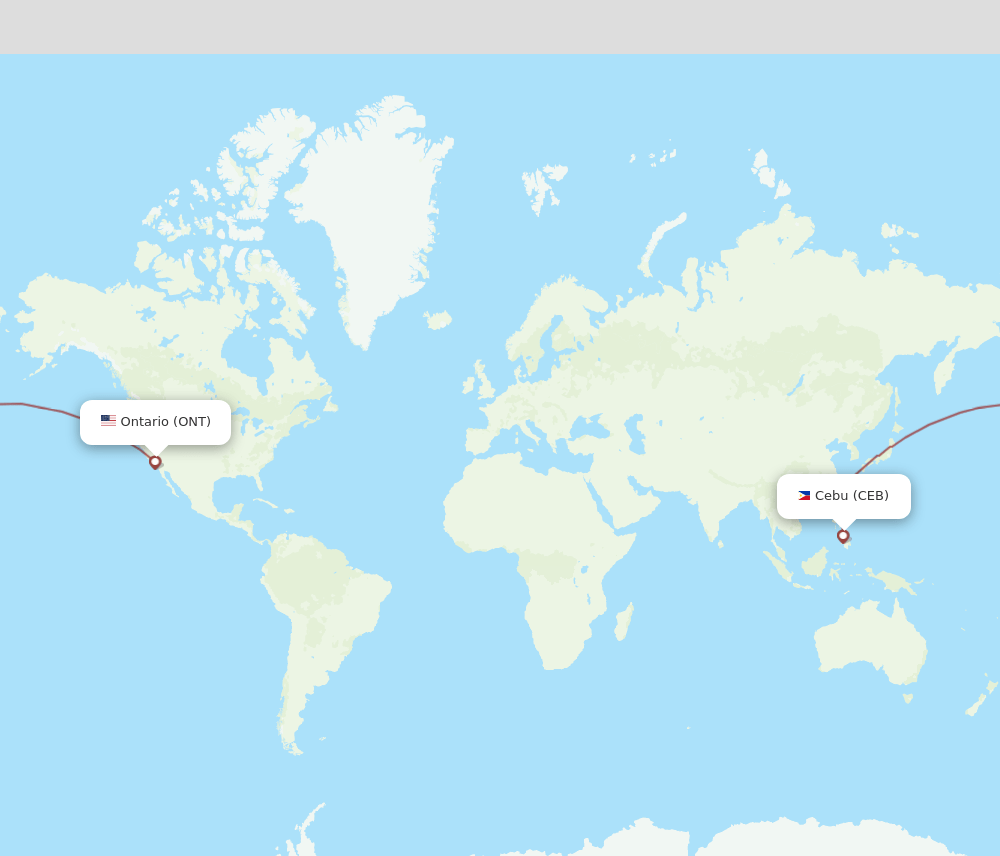 ONT-CEB flight routes